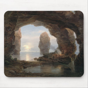 Fiskare i en Grotto, Helgoland, 1850 (olja kan på Musmatta