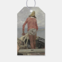 Fiskare i hans båt (av Vincenzo Caprile)