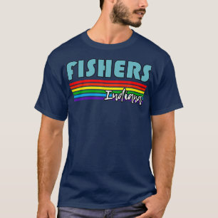 Fiskare i Indiana-Pridet Fiske LGBT-gåva LGBTQ Sup T Shirt