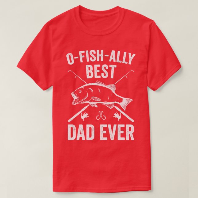 Fiskare i Pappa Fiskare Fiske Funny Far Gift T Shirt (Design framsida)