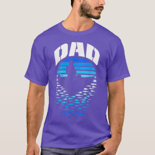 Fiskare i Pappa Fiskefartyg vid Finny Vintage Retr T Shirt