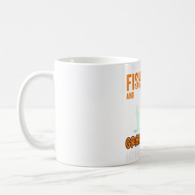 Fiskare i Party Fiske efter bläckfisk 38:e födelse Kaffemugg (Vänster)