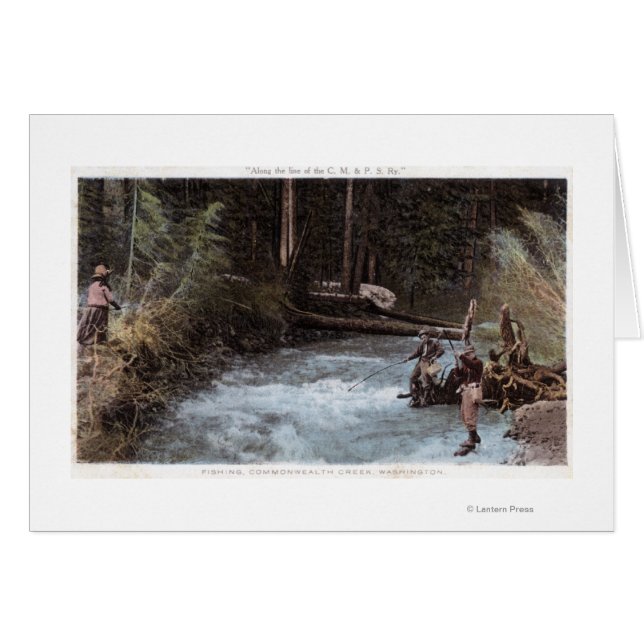 Fiskare i Samväldet Bäck Hälsningskort (Framsidan Horizontal)