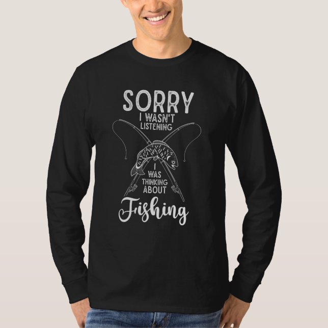 Fiskare i Sjö Fiske Fiskare i Hobby T Shirt (Framsida)