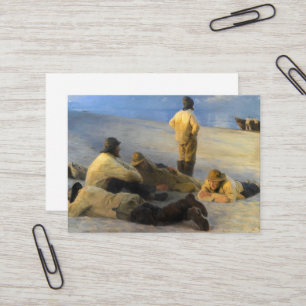 Fiskare i Skagenstranden av Peder Severin Kroyer Visitkort