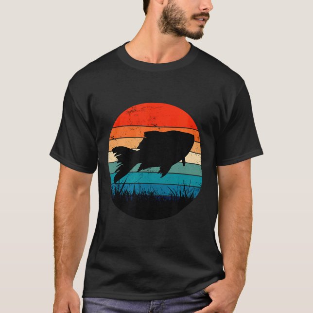 Fiskare i Tanken för fisk T Shirt (Framsida)