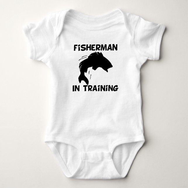 Fiskare i utbildning t-shirt (Framsida)