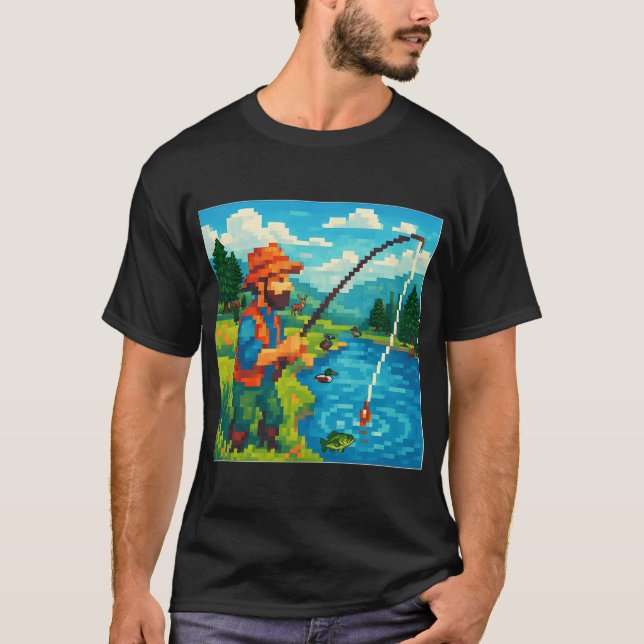 Fiskare i vildmarken t shirt (Framsida)