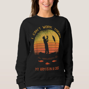 Fiskare jag kan inte jobba idag min arm är i gips t shirt