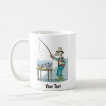 Fiskare kaffemugg