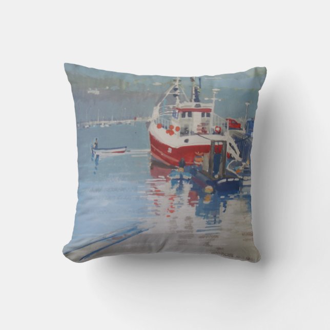 Fiskare kaj Salcombe Kudde (Framsida)