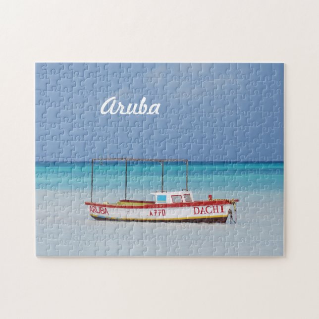 Fiskare kojastrand pussel (Horisontell)