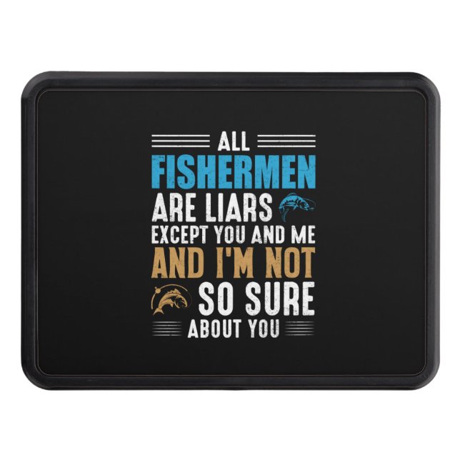 Fiskare konst - alla fiskare dragkroksskydd (Framsidan)