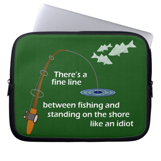 Fiskare laptop sleeve (Framsidan)