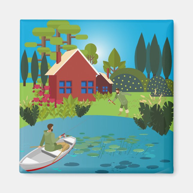 Fiskare Magnet (Framsidan)