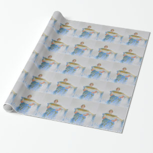 Fiskare - målarfärg - fiskegåva till honom presentpapper