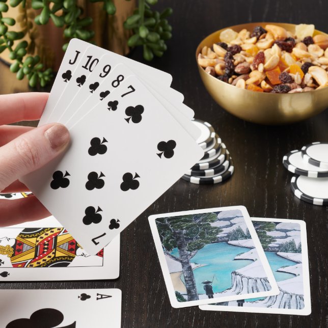 Fiskare målat av Alfred Fox Casinokort (På plats)