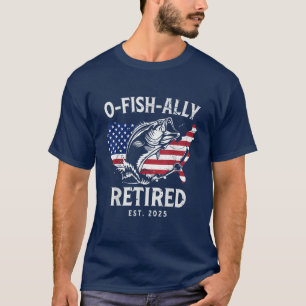 Fiskare Mäns Pension O-Fisk-Allians Pensionerad 20 T Shirt