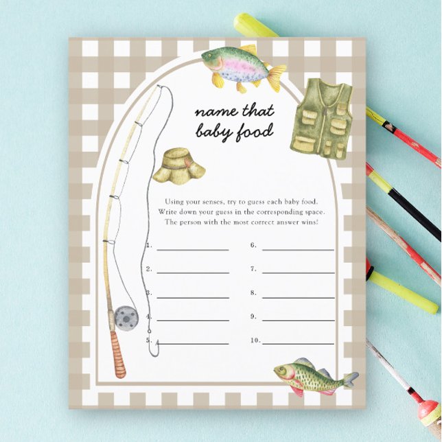 Fiskare - Namnge den bebisen Mat shower spel (Skapare uppladdad)