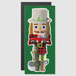 Fiskare Nutcracker med lilla Röda Lastbil