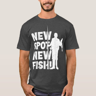Fiskare Ny plats Ny fiskynj Fiske Fläkt T Shirt
