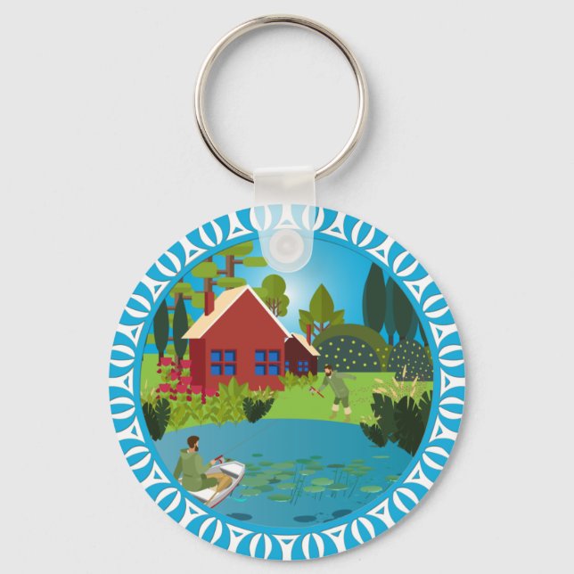 Fiskare Nyckelring (Framsida)
