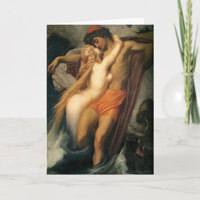 Fiskare och siren kort (Framsida)