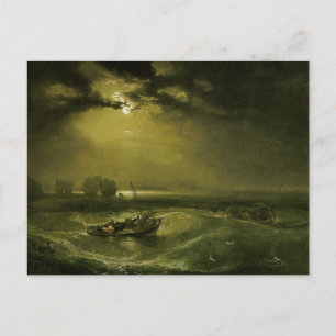 Fiskare på havet av den William turner Vykort