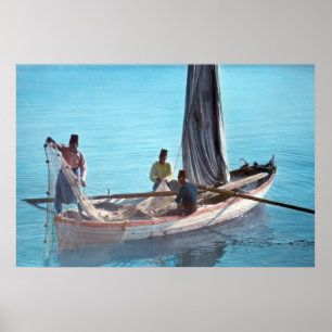 Fiskare på havet av Galilee Poster