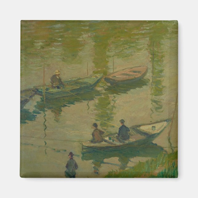 Fiskare på havet vid Poissy - Claude Monet - Magnet (Framsidan)