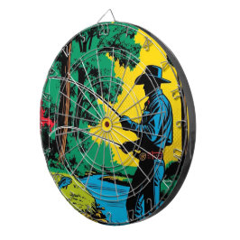 Fiskare på Riverbank Dartboard Darttavla