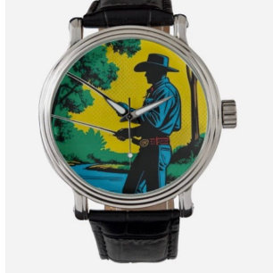 Fiskare på Riverbank eWatch Watch Armbandsur