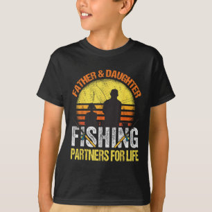 Fiskare Pappa Och Dotter Fiskarpartners För Li T Shirt