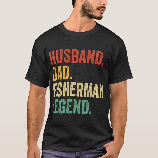 fiskare Pappa Tröja, Present Till Make, fiskare G T Shirt (Framsida)