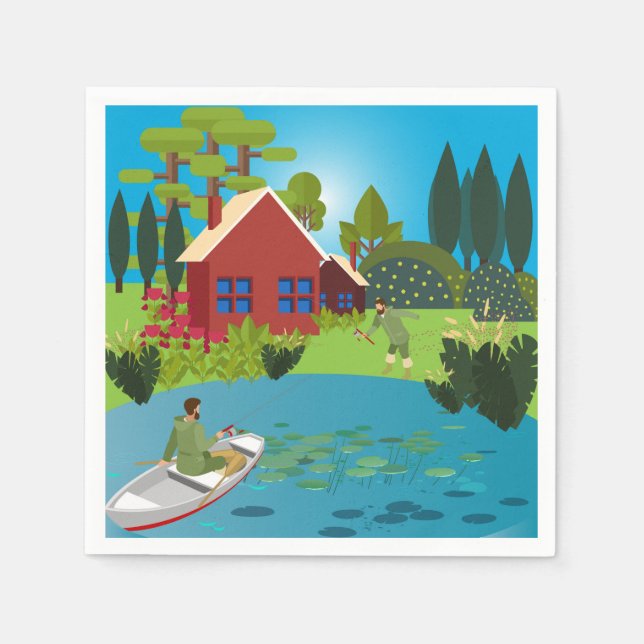 Fiskare Pappersservett (Framsidan)