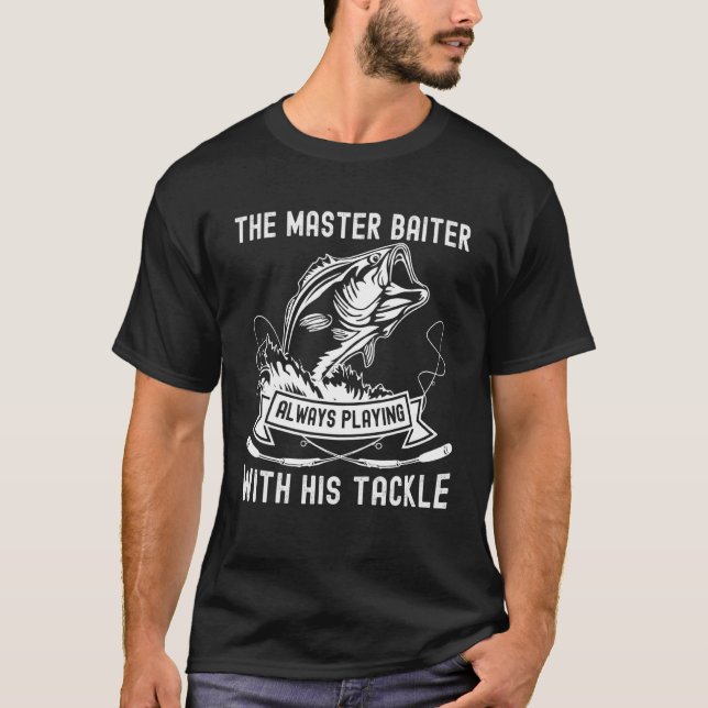Fiskare Redskap Fiske Fiskar Kläder T Shirt (Framsida)