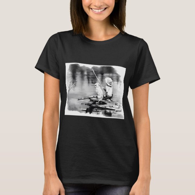 Fiskare, Regnbåge Öring, Fiske Design, Klassisk  T Shirt (Framsida)