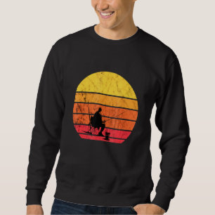 Fiskare Retro Vintage Sunset Fish Freshwater Fis Lång Ärmad Tröja