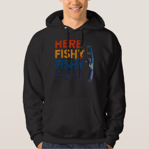 Fiskare som bedriver fiskjakt hoodie