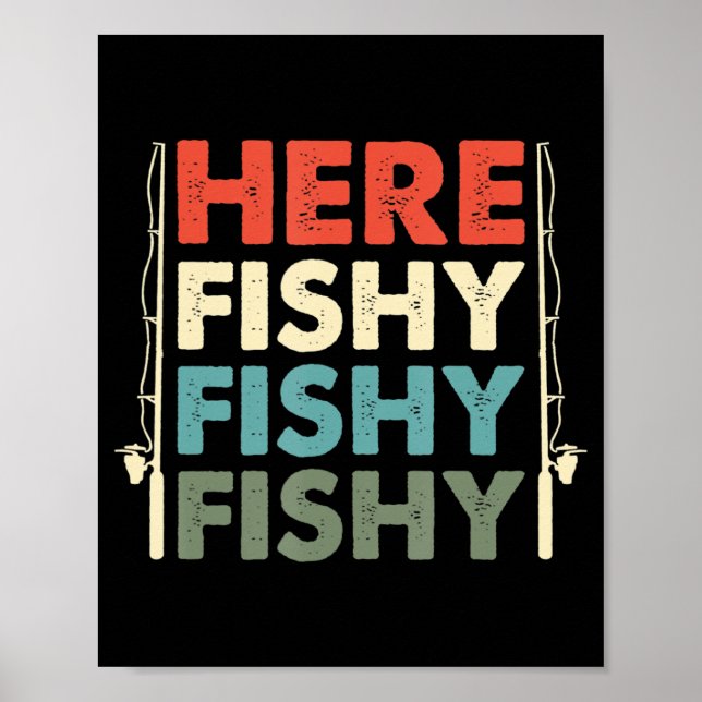 Fiskare som bedriver fiskjakt poster (Framsidan)