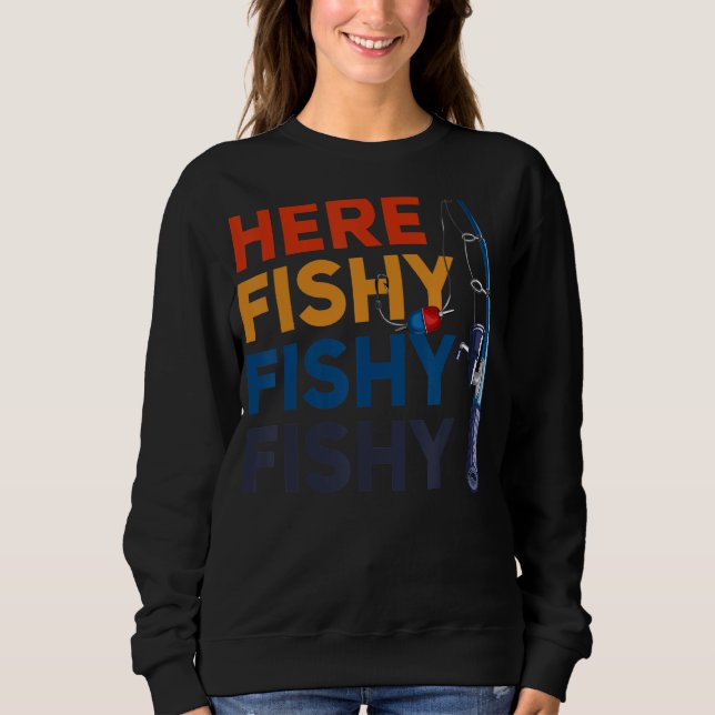 Fiskare som bedriver fiskjakt t shirt (Framsida)
