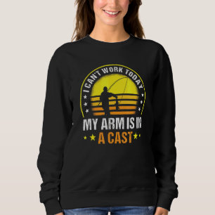Fiskare som jag inte kan arbeta i dag, min Arm är T Shirt