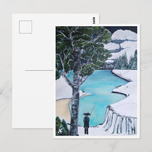 Fiskare som målat av Alfred Fox Collectable Vykort (Fram/baksida)