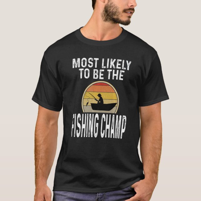 Fiskare som sannolikt kommer att vara den som sköt t shirt (Framsida)