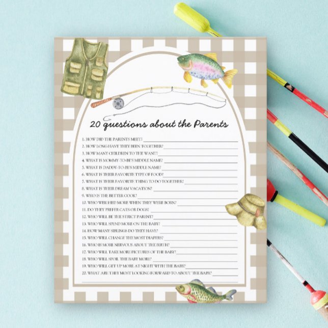 Fiskare - spel - 20 frågor om föräldrarna (Skapare uppladdad)