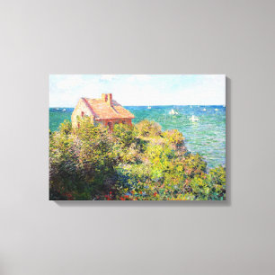 Fiskare stuga på Varengeville Claude Monet Canvastryck