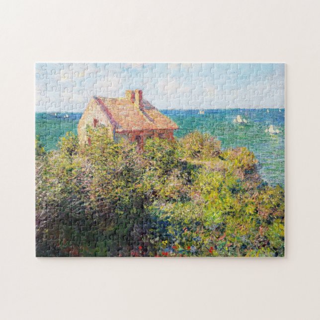 Fiskare stuga på Varengeville Claude Monet Pussel (Horisontell)
