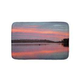Fiskare Sunset Kolob Sjö Plush Bath Mat Badrumsmatta