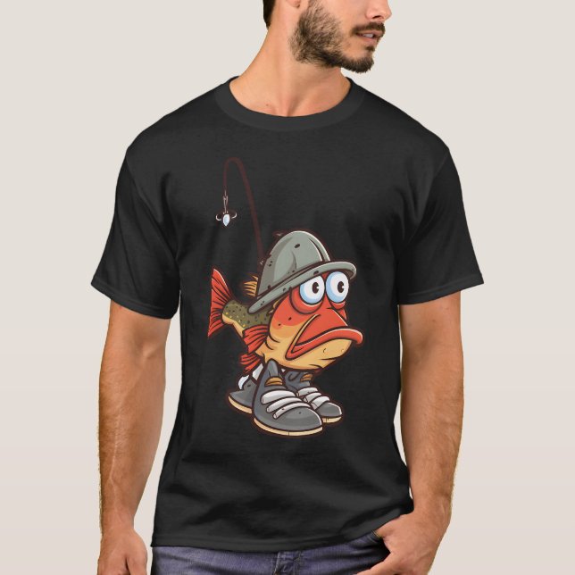 Fiskare T Shirt (Framsida)
