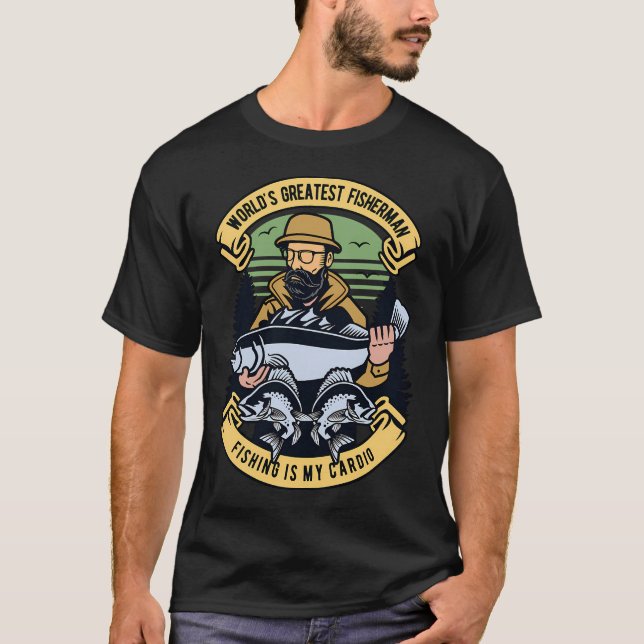Fiskare T Shirt (Framsida)